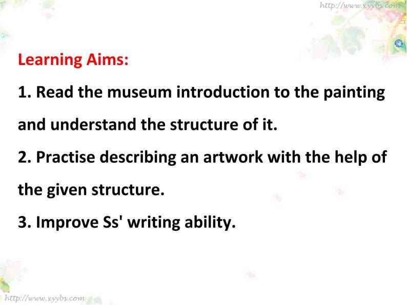 高中英语 外研版—B3 Unit4 Amazing art 第6课时—Writing an Essay 课件04