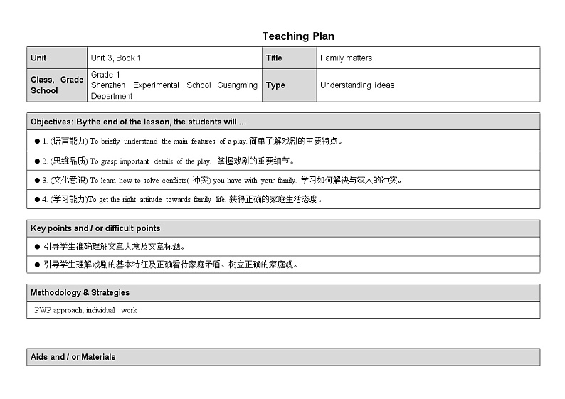 新外研必修一U3 课时2 Understanding ideas第1页