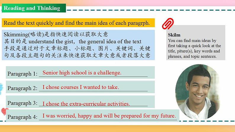 Unit 1 Period 2 Reading and thinking(课件)-2020-2021学年上学期高一英语同步精品课堂(人教版新教材必修第一册)第6页