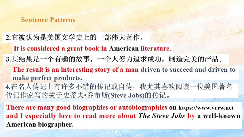 人教版 2019 高中选择性必修1英语 Unit1 People of achievement Period 6 Assessing your progress 课件+教案07