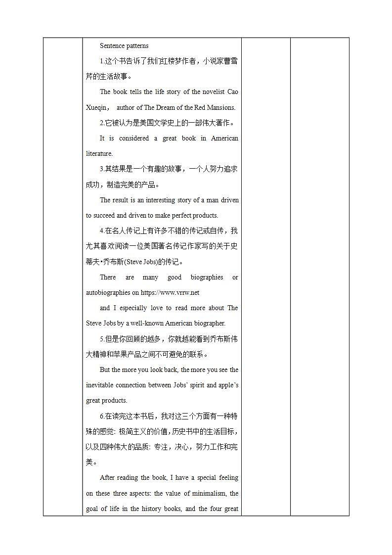 人教版 2019 高中选择性必修1英语 Unit1 People of achievement Period 6 Assessing your progress 课件+教案02