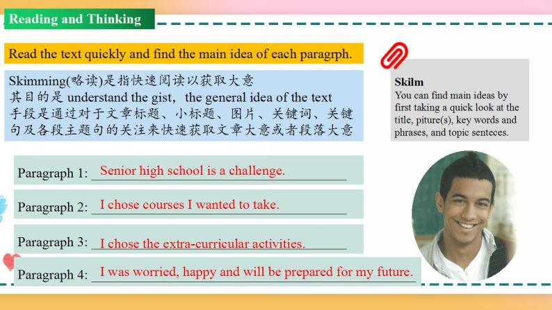 Unit 1 Period 2 Reading and thinking 课件+教案+学案06