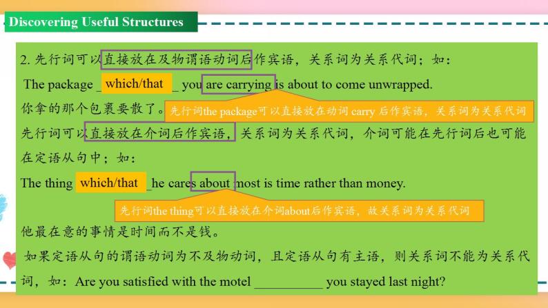 Unit 5 Period 3 Discovering Useful Structures 课件+教案+学案08