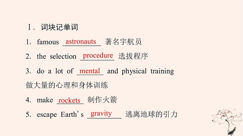 2023版高考英语一轮总复习教材复习Unit4SpaceExploration课件新人教版必修第三册03