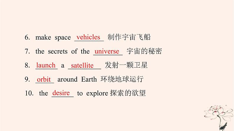 2023版高考英语一轮总复习教材复习Unit4SpaceExploration课件新人教版必修第三册04