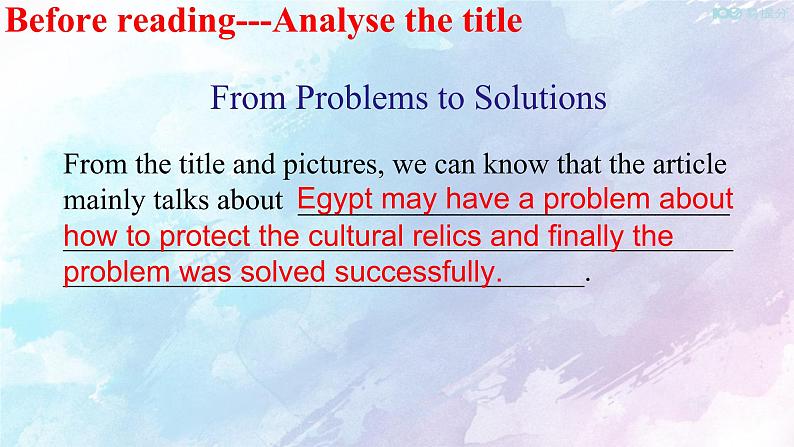 高中英语必修二 Unit 1 Cultural Heritage Period 2 Reading and Thinking课件03