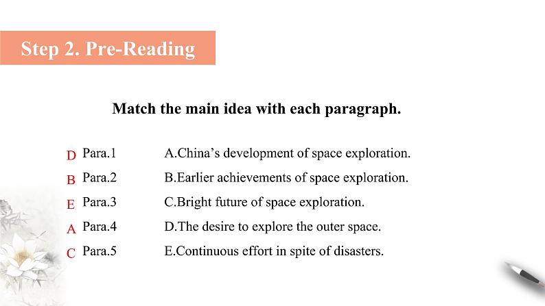 Unit 4 Space Exploration Reading and thinking课件第4页