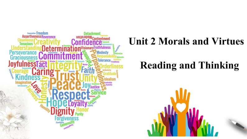 Unit 2 Morals and Virtues Reading thinking课件01