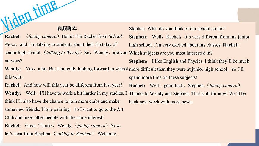 譯林牛津版高中英語必修第一冊 UNIT 1 Welcome to the unit & Reading（共109頁）課件PPT第7頁