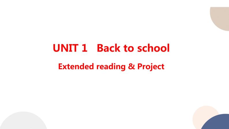 译林牛津版高中英语必修第一册 UNIT 1 Extended reading & Project（共63页）课件PPT01