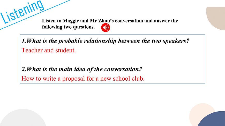譯林牛津版高中英語必修第一冊 UNIT 1 Integrated skills（共34頁）課件PPT第7頁