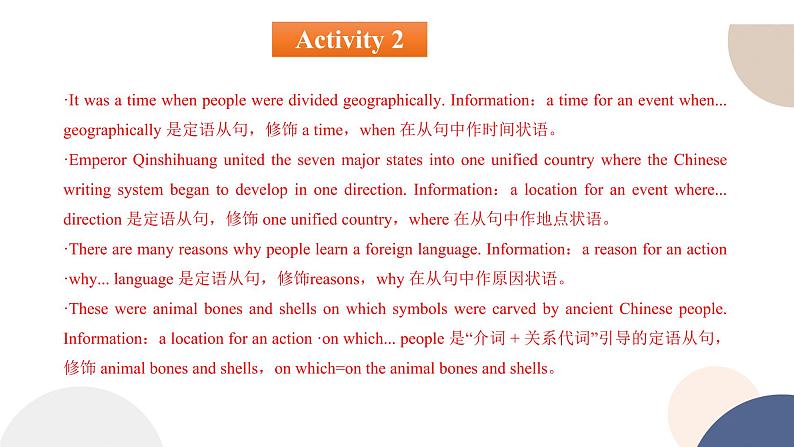 人教版高中英语必修第一册 UNIT 5 Discovering Useful Structures 课件PPT06