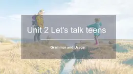 2022年牛津译林版必修第一册英语U2 Grammar and Usage 课件