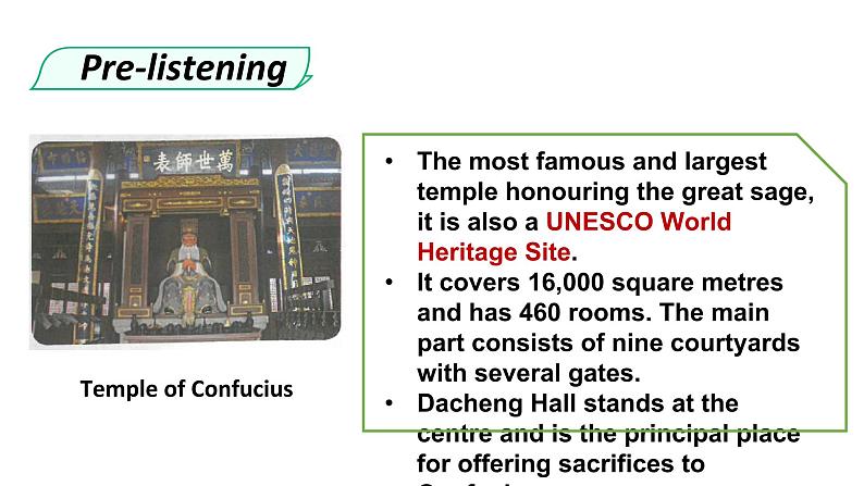 高中英语必修二 History and traditions unit Period 1 Listening and Speaking第6页