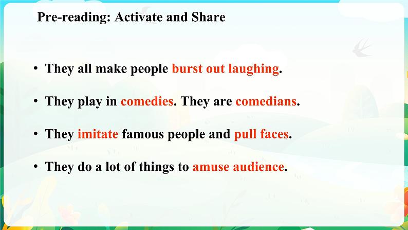 Unit 4 Lesson 3 My Favourite Comedian 课件-2022-2023学年高中英语北师大版(2019)选择性必修第二册04