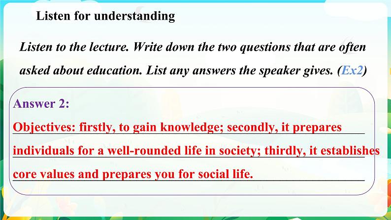 Unit 5 Lesson 2 The Objectives of Education 课件-2022-2023学年高中英语北师大版(2019)选择性必修第二册第8页