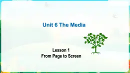 Unit 6 Lesson 1 From Page to Screen 课件-2022-2023学年高中英语北师大版（2019）选择性必修第二册