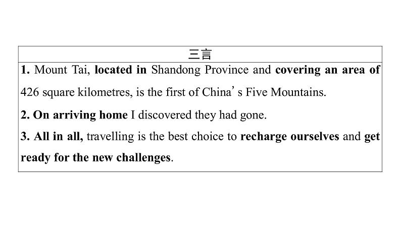 外研版高考英语一轮总复习教材知识解读必修第3册Unit 5 What an adventure!教学课件第2页