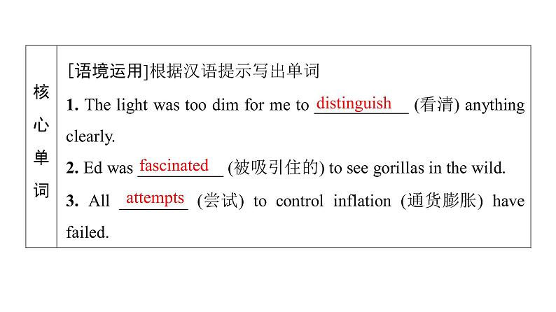 外研版高考英语一轮总复习教材知识解读必修第3册Unit 5 What an adventure!教学课件第8页