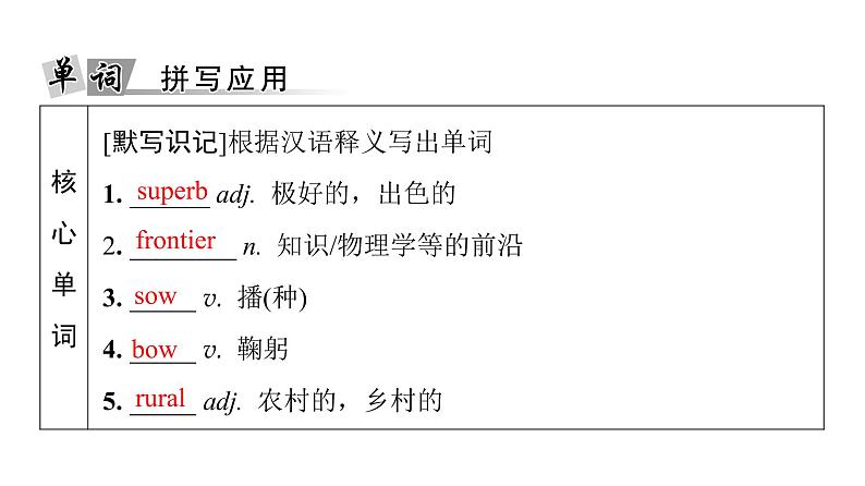 外研版高考英语一轮总复习教材知识解读选择性必修第3册Unit 5 Learning from nature教学课件05
