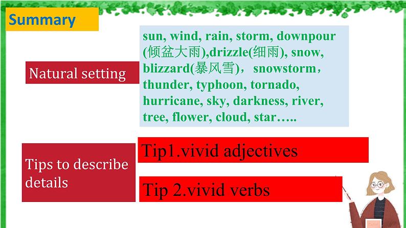 2023届高考英语复习:读后续写微技能之环境描写 课件第4页