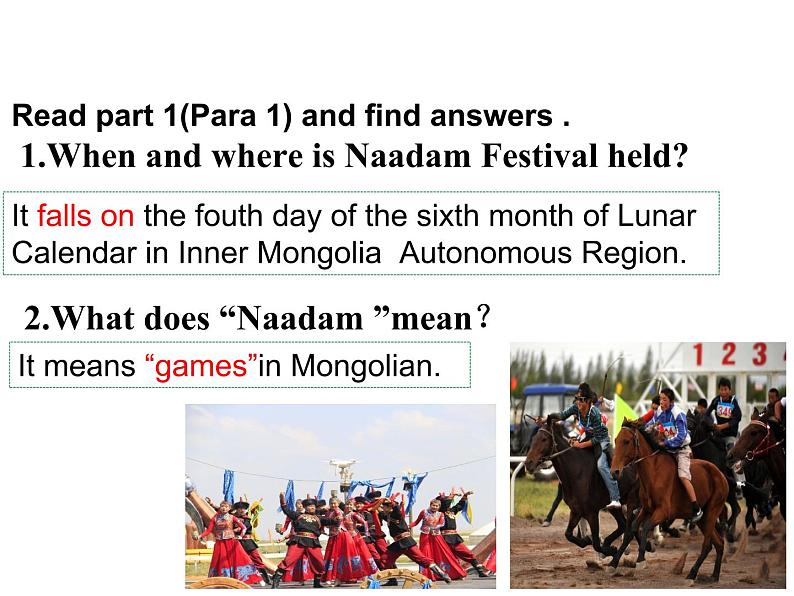 人教版必修三Unit 1 Festivals and Celebrations Reading for Writing 课件第4页