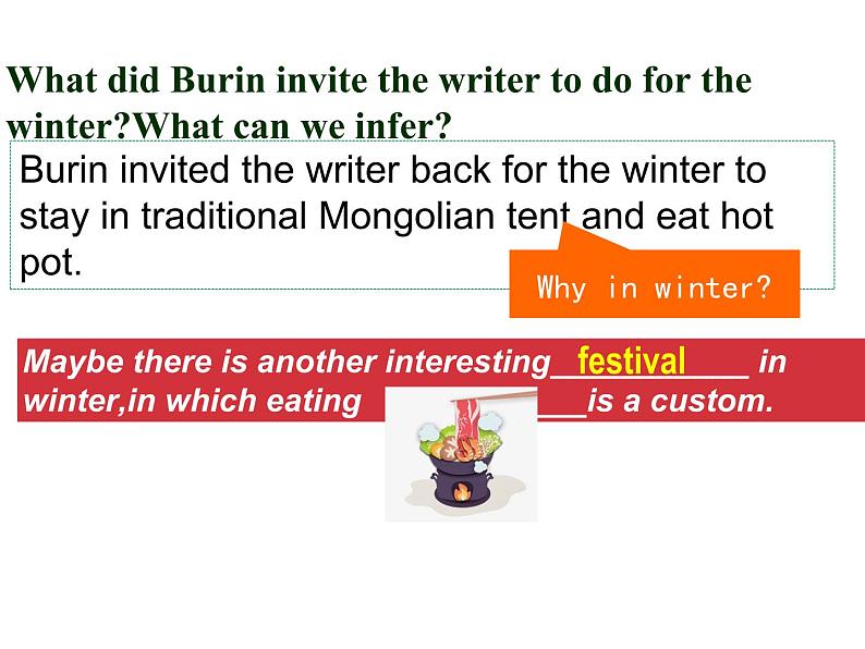 人教版必修三Unit 1 Festivals and Celebrations Reading for Writing 课件第8页