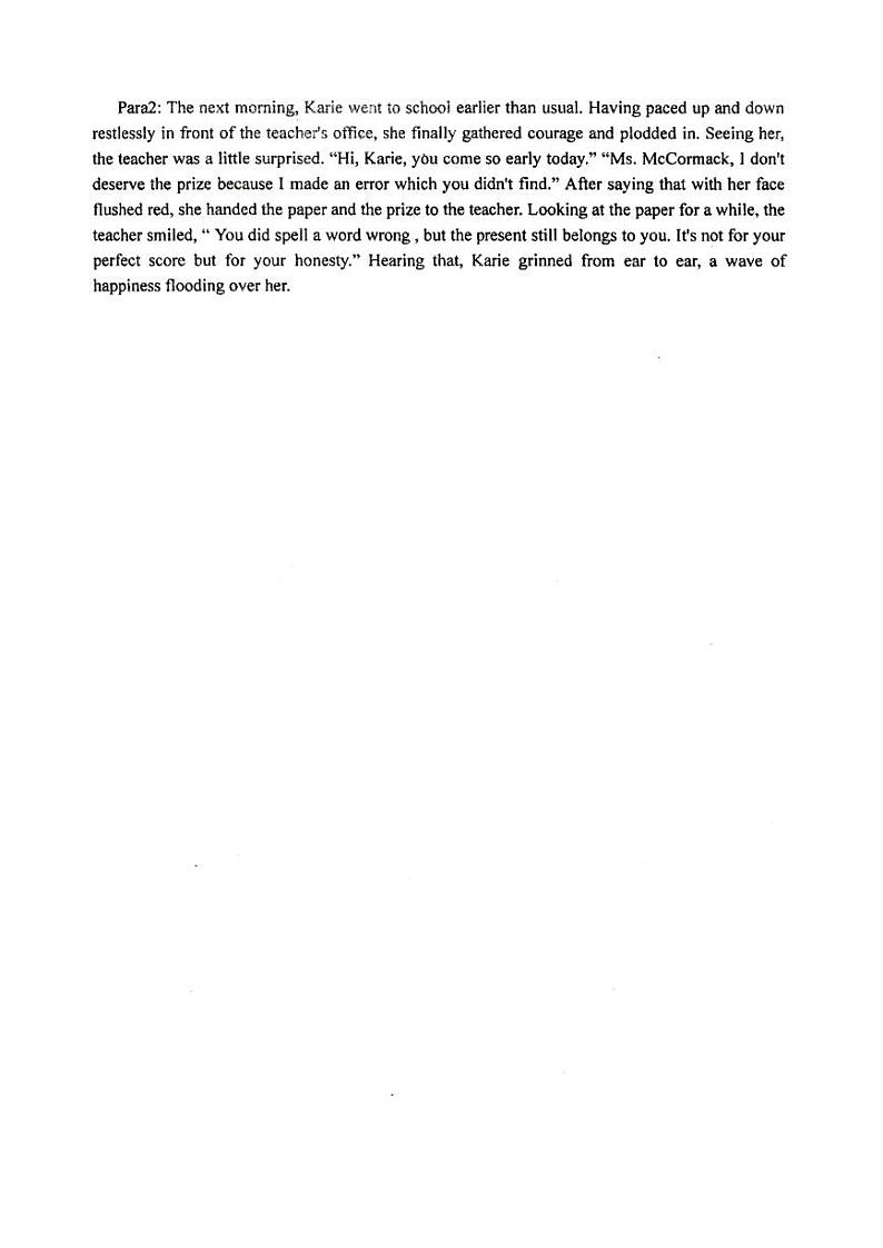 浙江省绍兴市柯桥区2020-2021学年高二上学期期末教学质量调测英语试题答案及听力材料第2页