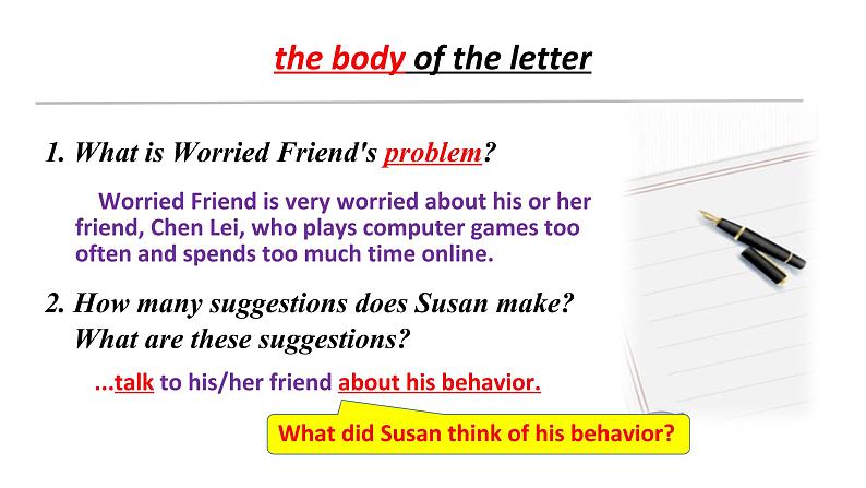 必修4 Unit 4 Body language Reading for writing 课件05