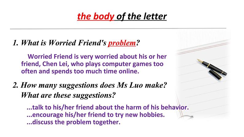 必修4 Unit 4 Body language Reading for writing 课件07