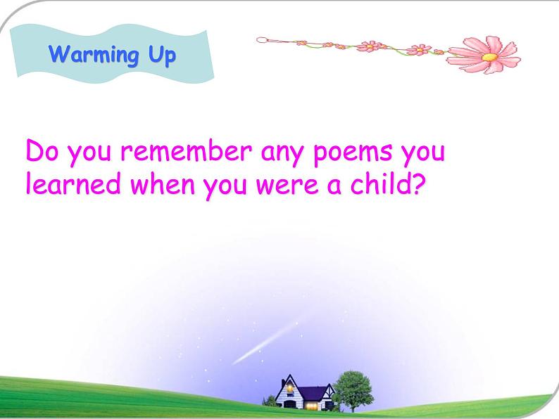 人教新课标选修6 Unit 2 Poems Reading 课件02