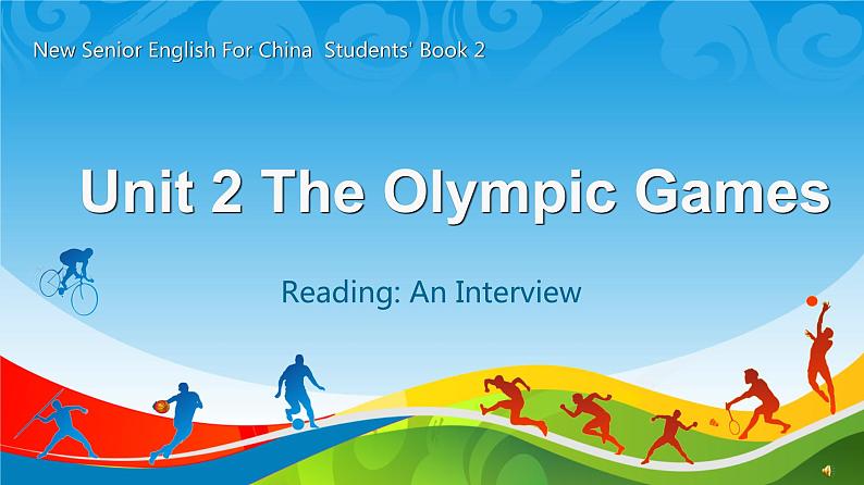 高中英语必修二Unit 2 The Olympic games Reading 课件4第1页