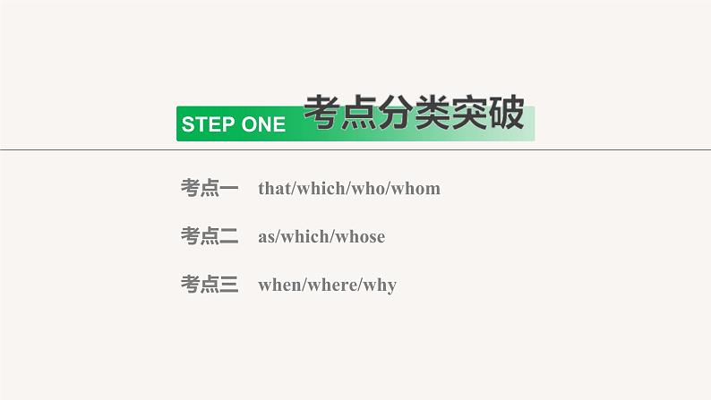 (新高考)高考英语二轮复习课件语法专项突破 专题3 第1讲 定语从句 (含答案)第4页