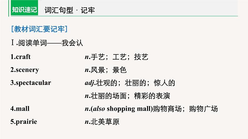 (新高考)高考英语一轮复习课件教材知识解读 选择性必修第2册 Unit 4 Journey Across a Vast Land (含答案)04
