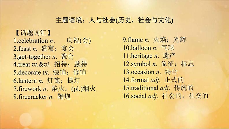(新高考)高考英语一轮复习课件必修三 Unit 3 Diverse Cultures (含详解)第2页