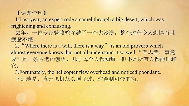 (新高考)高考英语一轮复习课件选择性必修三 Unit 4 Adversity and Courage (含详解)第5页