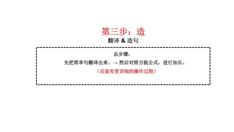 高考英语书面表达读后续写：万能造句法课件08