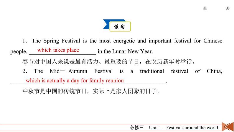 (人教版)高考英语一轮复习课件 必修3 Unit 1 (含详解)第6页