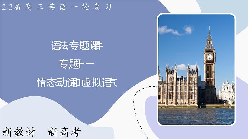 高三英语二轮复习(新教材新高考) 语法专题课件 11 情态动词和虚拟语气第1页
