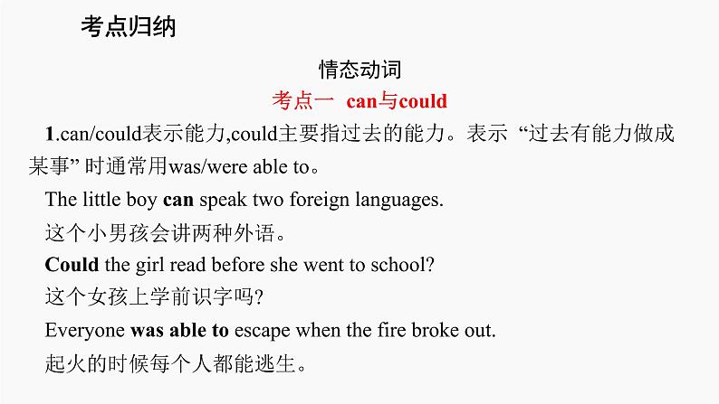 高三英语二轮复习(新教材新高考) 语法专题课件 11 情态动词和虚拟语气第7页