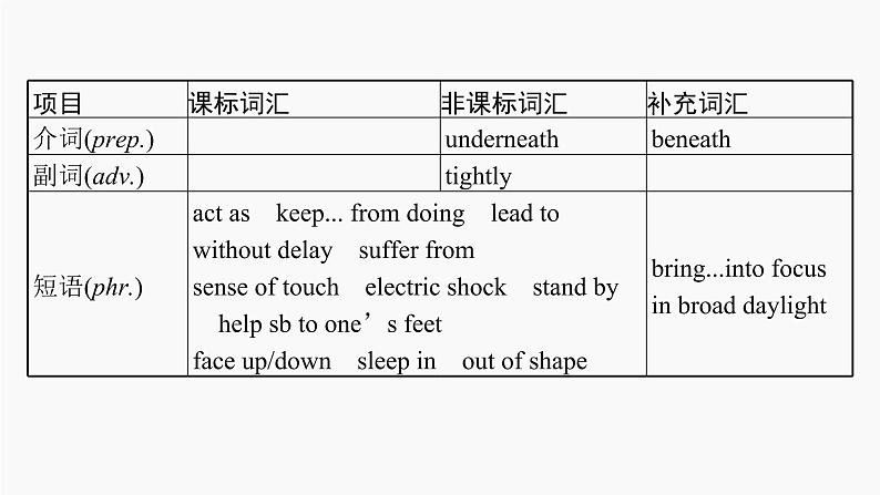 高三英语一轮复习(新教材新高考) 社会服务与人际沟通 专题课件 3 First Aid 急救第6页