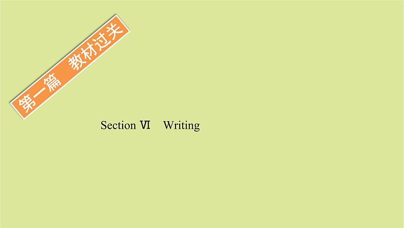 外研版高中英语选择性必修第一册unit5 revealing nature sectionⅵ writing课件第1页