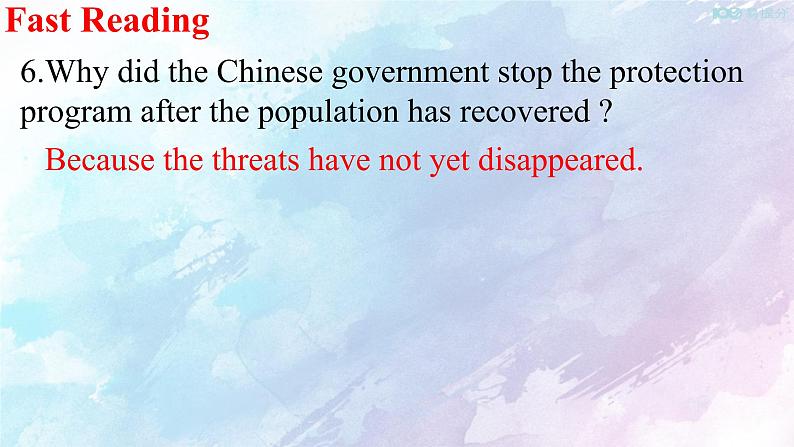Unit 2 Wildlife protection Reading and Thinking 课件第7页