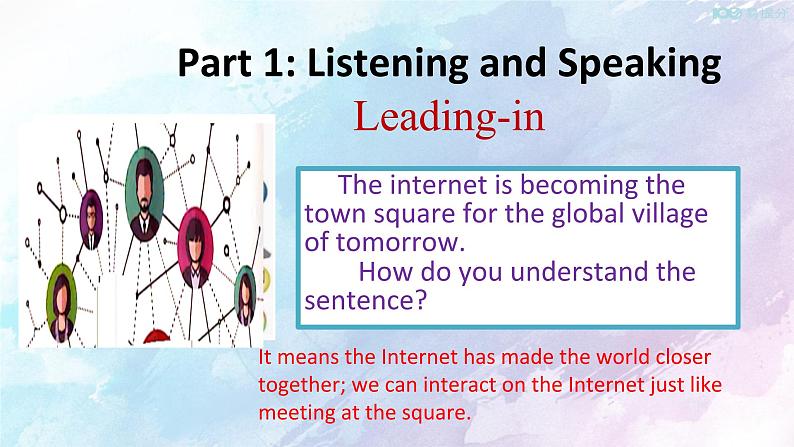 Unit 3 The internet Listening&Speaking&Talking 课件02