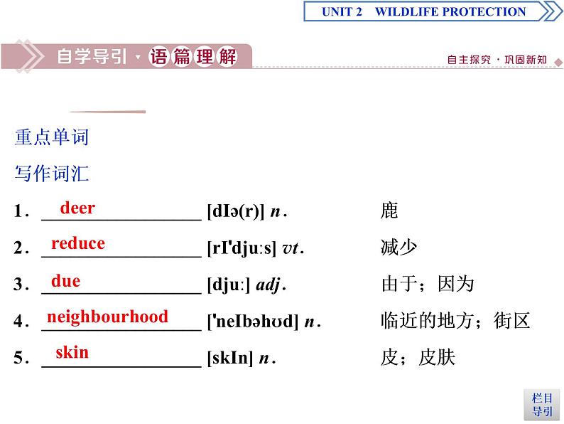 Unit 2 Wildlife protection Section Ⅳ教学课件第2页