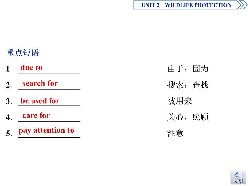 Unit 2 Wildlife protection Section Ⅳ教学课件第6页