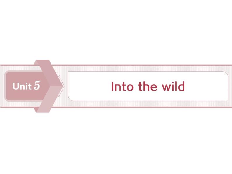 Unit 5 Into the wild Section Ⅰ　Starting out & Understanding ideas(PPT课件)01