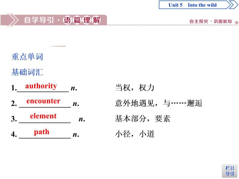 Unit 5 Into the wild Section Ⅱ　Integrating skills & Developing ideas(PPT课件)02