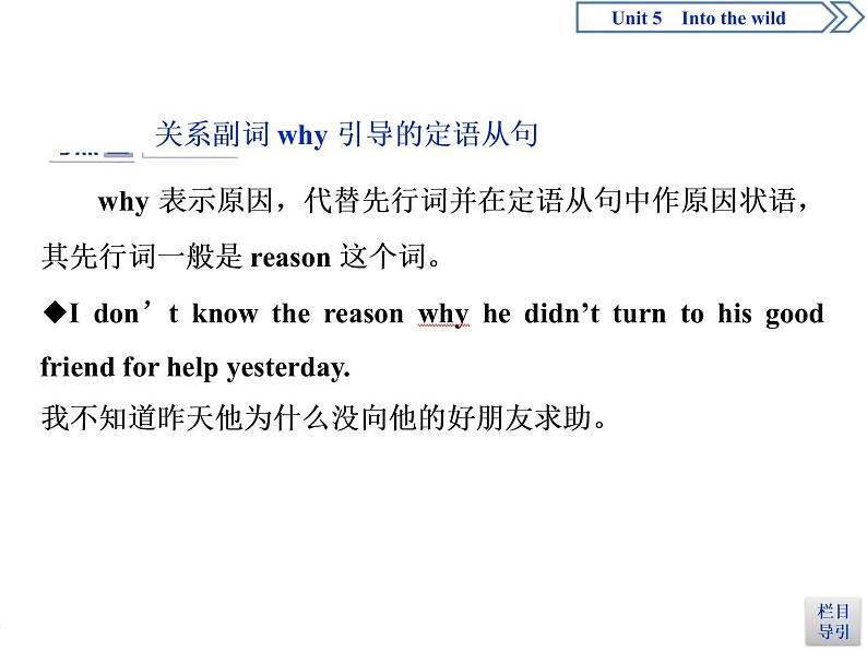 Unit 5 Into the wild Section Ⅲ Using language & Writing(PPT课件)08