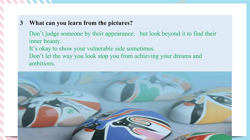 Unit 1 Face values Starting out & Understanding ideas课件08